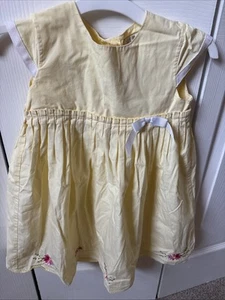 George Yellow Dress 100% Cotton Size 5 - Picture 1 of 1