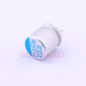 5PCSx 1000uF ±20% 2.5V DIP,8x8 ORZ102MOECC-08087 lelon ALUM POLY Capacitors - Picture 1 of 1