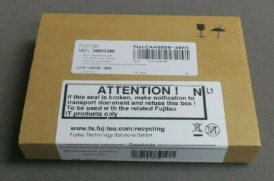 New Fujitsu 10Gb/s 10GBASE-SR SFP+ Transceiver Module SFP-ISCSI 10G CA46850-3045 - Image 1 of 3