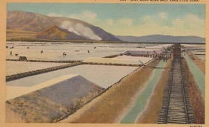 Salt Beds near Salt Lake City - unposted linen - Picture 1 of 3
