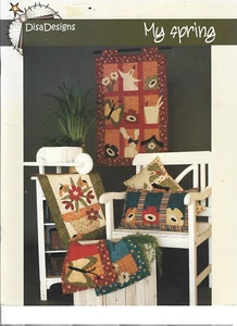 My Spring Disa Designs Wall Quilt Table Runners Applique Sewing Book - Picture 1 of 2