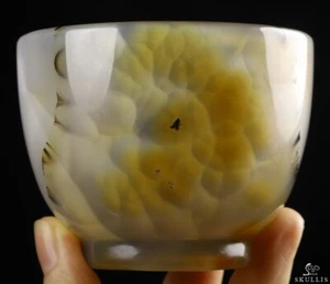 2.9" Premium Brazilian Agate Carved Crystal Cup, Crystal Healing - Picture 1 of 4