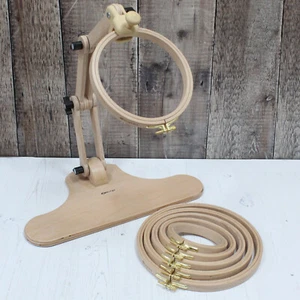 Nurge Adjustable Seat Embroidery Stand Holder Cross Stitch Tapestry Hoop Ring - Picture 1 of 20