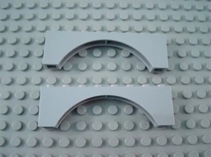 New LEGO Lot of 2 Light Bluish Gray 1x8x2 Arch Bricks - Picture 1 of 1