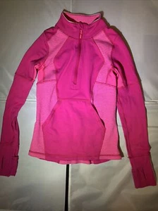 Ivivva Quarter Zip Size 8 Pink Good Condition - Picture 1 of 5