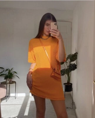 Vestido Camiseta H&M Tejido Algodón Ganchillo Nuevas Medidas  Foto 1 de 4