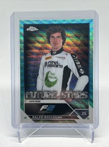 RALPH BOSCHUNG 2023 TOPPS CHROME F1 F2 FUTURE STARS AQUA WAVE #/150 Q1792 - Picture 1 of 2