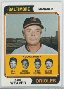 1974 Topps Set-Break #306 Earl Weaver | Arpin Mint Cards - Picture 1 of 2