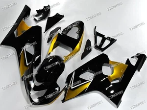 For Suzuki GSXR600/750 04-05 Gold Black ABS Injection Mold Bodywork Fairing Kit - Imagen 1 de 8