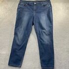 Lane Bryant Straight Leg Jeans Womens 20W (40X31) Blue Denim Plus Clean