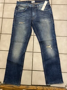 HUDSON Men’s Jeans Byron Straight Mens 31x30 Vintage Wash With Destruction - Picture 1 of 3