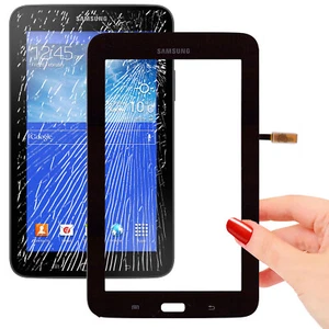 Touchscreen Montage selbstklebend vormontiert Samsung T113 TAB3 PREMIUM Display schwarz - Bild 1 von 5