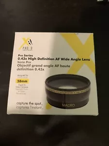 Lente gran angular HD 58 mm 0,43x para cámaras de video y fijas con hilo de 58 mm - Imagen 1 de 12