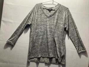 Suéter Pullover Banana Republic Hombres Manga Larga Gris Rayón Spandex Elástico XL - Imagen 1 de 7