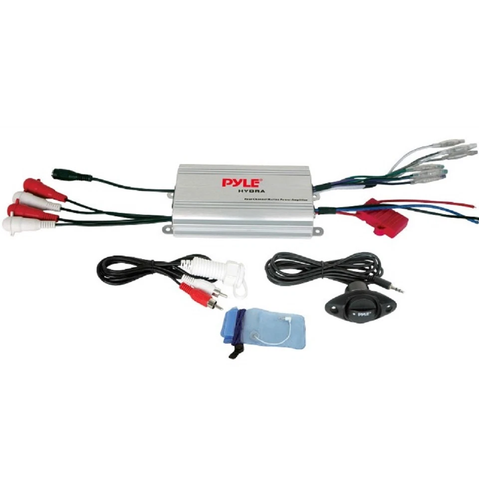 Verstärker Marine PLMRMP3A 4 Kanäle Mit Eingang MP3 / Aux High/Low Level - Bild 1 von 4