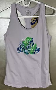 Asics Running Athletic Tank Top Racer Back Women's XS The New Strong Palms NWT - Picture 1 of 9