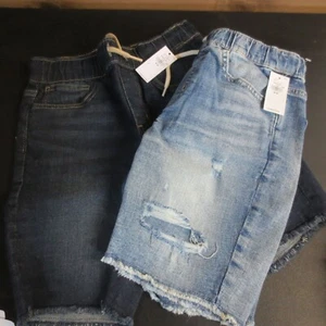 OLD NAVY GIRLS DRAWSTRING SHORTS - 2 PC - SIZE 8 - Picture 1 of 5