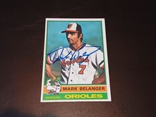 Mark Belanger 1976 Topps  #505 Autographed Baltimore Orioles Card Vintage Auto