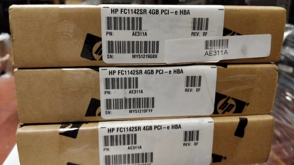 AE311A HP (Qlogic) FC1142SR 4Gb 1-port PCIe Fibre FC Host Bus Adapter 407620-001 - Image 1 of 1