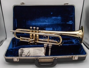 1970 Sears Silvertone Profesjonalny model Bb .468 Trumpet Blessing Artist & Case - Zdjęcie 1 z 21