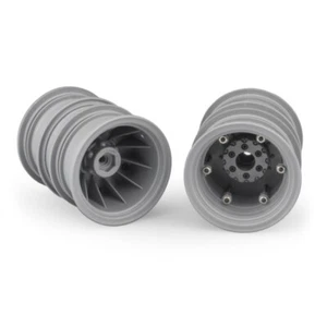 JConcepts Axial SMT10 Krimson Dually 2.6 Wheels wAdaptors Gold 3388S Silver - Picture 1 of 9