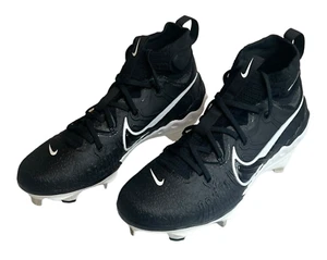 Nike Alpha Huarache NXT ‘Black White’ Metal Baseball Cleat Size 13 DJ6517-001 - Picture 1 of 7
