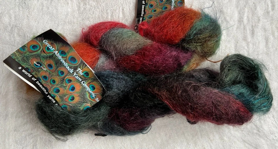 Great Adirondack Hand Painted 2 Kid Mohair Zulu/Delilah & 1 Sk Mohair No Label - Image 1 of 3