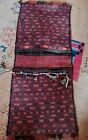 Vintage - Traditional Oriental Saddle Bag - Hand Made - Wool Red with bells on!