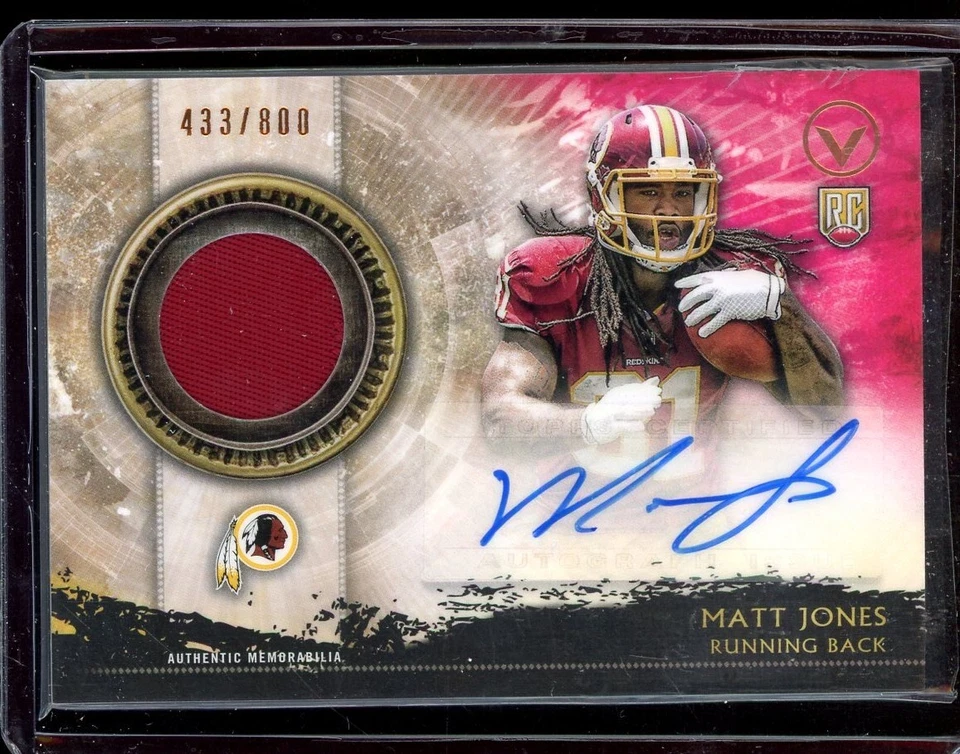 2015 Topps Valor Shield of Honor Patch Autographs #SHAMJ Matt Jones 433/800 - Image 1 of 1