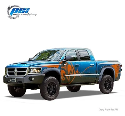 Pocket Bolt Fender Flares Fits Dodge Dakota 05-11 5'4" Crew Cab Only Paintable - Image 1 of 4