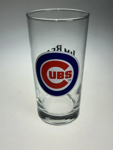 NEW-2021 Chicago Cubs BDA/MLB Jim Beam Highball Glass FREE SHIPPING Cover