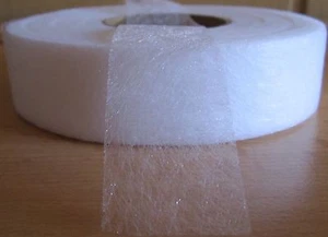 0,11 € /m) 30 mm Breite Saumfix Bügelvlies Beidseitig haftend 100&200 m Auswahl  - Picture 1 of 2