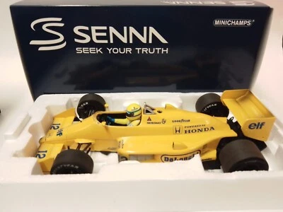 Minichamps Lotus Honda 99T #12 A. Senna winner Monaco 1987 DIRTY 1/18 540873892 - Immagine 1 di 4