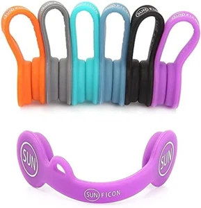 6 Pack Magnetic Cord Organizers Cable Clips Cable Straps Silicone Twist Ties Col - Picture 1 of 12