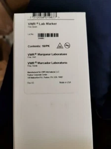 Marcador de laboratorio VWR verde fino nueva caja de 10 - Imagen 1 de 3