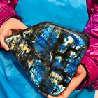 4600G Natural Gorgeous Labradorite Quartz Crystal Stone Specimen Healing 357
