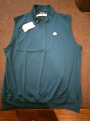 Waynesboro Country Club Donald Ross Half Zip Vest DR211V Men's L New With Tags - Image 1 of 4