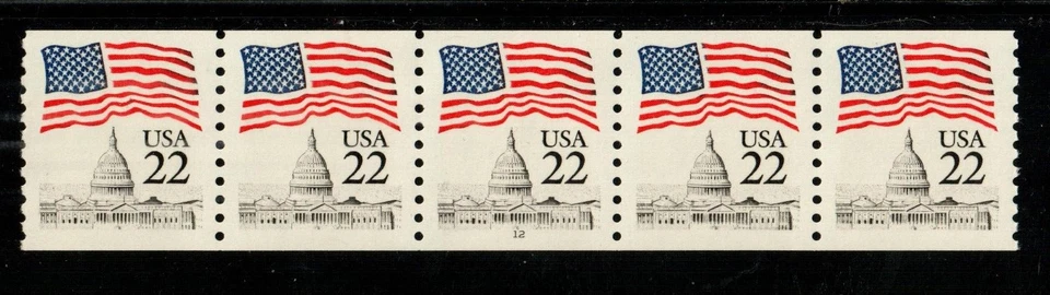 Scott 2115 22¢ Flag over Capitol P#12 MNH Free shipping in the USA - Image 1 of 1