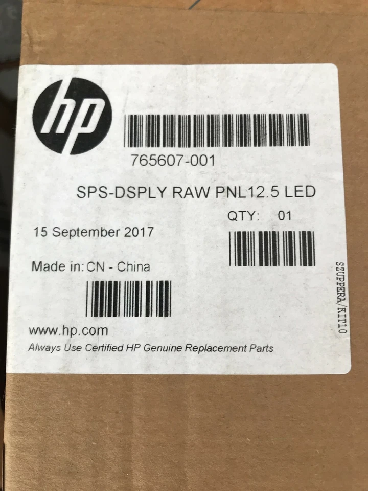 NEW GENUINE HP 765697-001 ELITEBOOK 725 825 G2 12.5-inch HD LED SVA DISPLAY  - Image 1 of 1