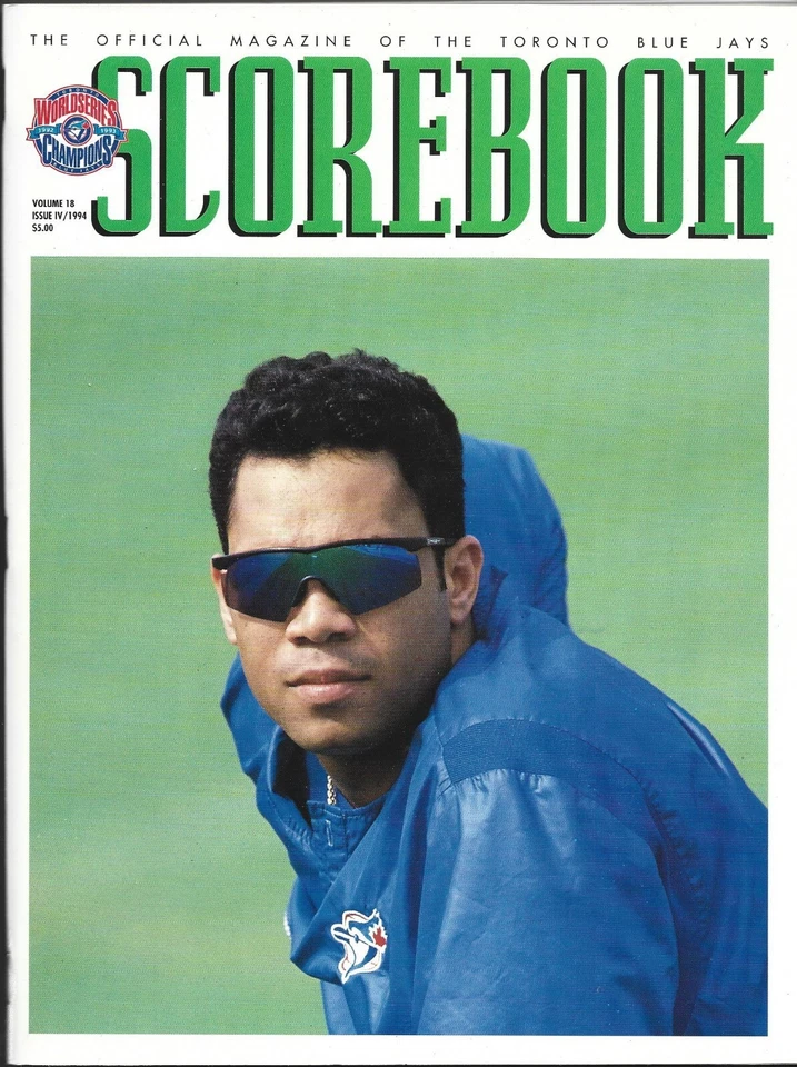 Toronto Blue Jays - Detroit Tigers 1994 MLB Baseball Official Program R. Alomar - Image 1 of 1