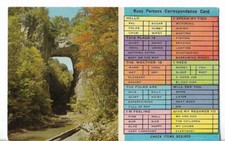 VTG Postcard -Natural Bridge, 1 of 7 Natural Wonders of the World, Virginia VA