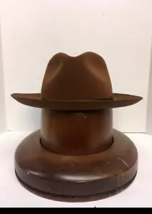 Stetson® Stratoliner Fedora Cognac Felt Hat With Free Hat Brush - Picture 1 of 11