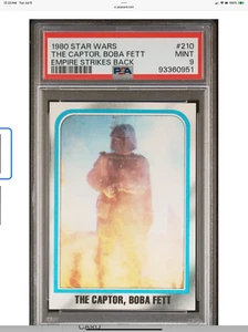 1980 Topps STAR WARS EMPIRE STRIKES BACK #210 The Captor BOBA FETT PSA 9 MINT - Picture 1 of 2