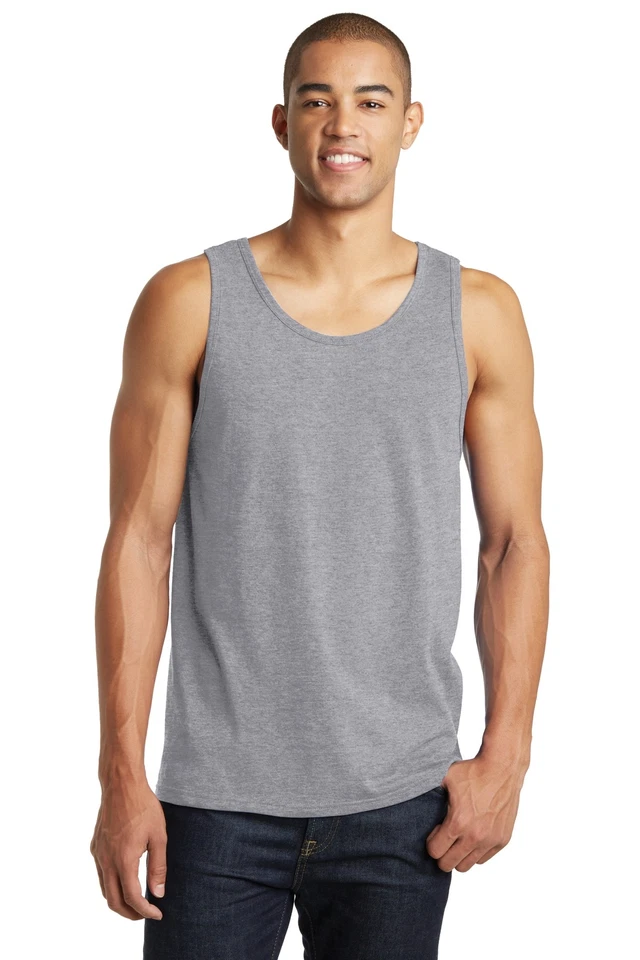 Camiseta sin mangas District DT5300 para hombre The Concert cuello redondo elegante Foto 1 de 1