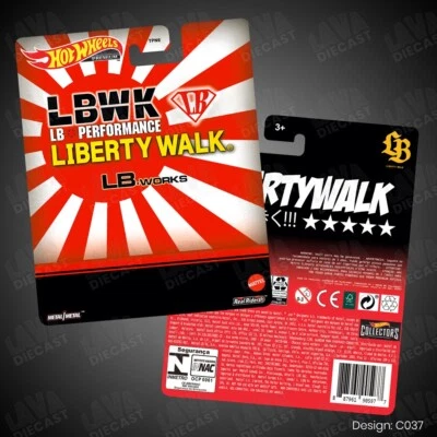 LBWK LIBERTY WALK Skyline LB-SUPER SILHOUETTE Silvia S15 Custom Hot Wheels Card - Image 1 of 2