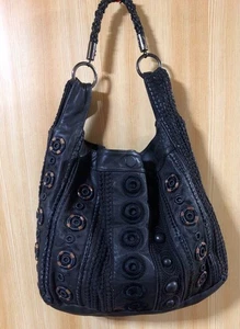 Bolso de Mano Jamin Pièche Bolso de Hombro Cuero Negro Mujer - Imagen 1 de 7