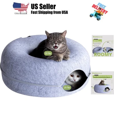 Cueva para gatos Peekaboo para gatos múltiples y grandes de hasta 30-45 libras, desmontable para arañazos... Foto 1 de 4