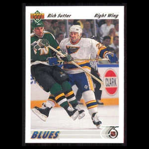 Rich Sutter #317 1991 Upper Deck St. Louis Blues Hockey Card NHL NM - Picture 1 of 3