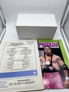 WWF 1989 Original Arena Program Vol 166 With Live Event Match Sheet - Picture 1 of 9