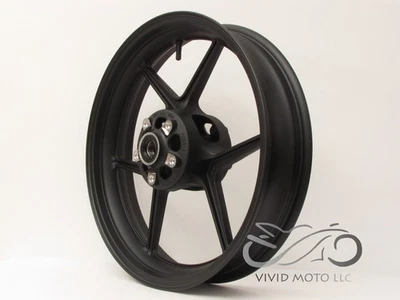 NEW MATTE BLACK Front Wheel ZX6R 2005-2024 ZX10R 2006-2010 636 Rim Kawasaki 2007 - Image 1 of 4